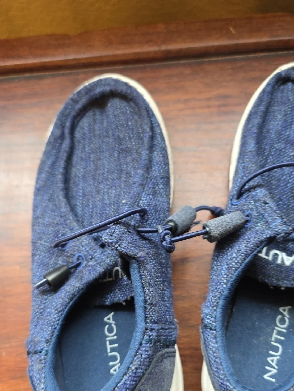 Nautica Men’s Navy Slip-On Canvas Loafers